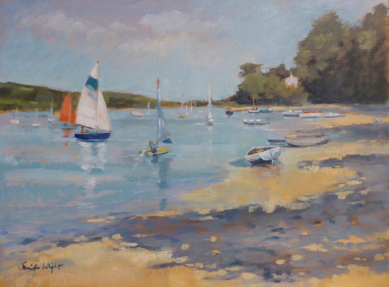 Salcombe, vela rossa da Jennifer Wright
