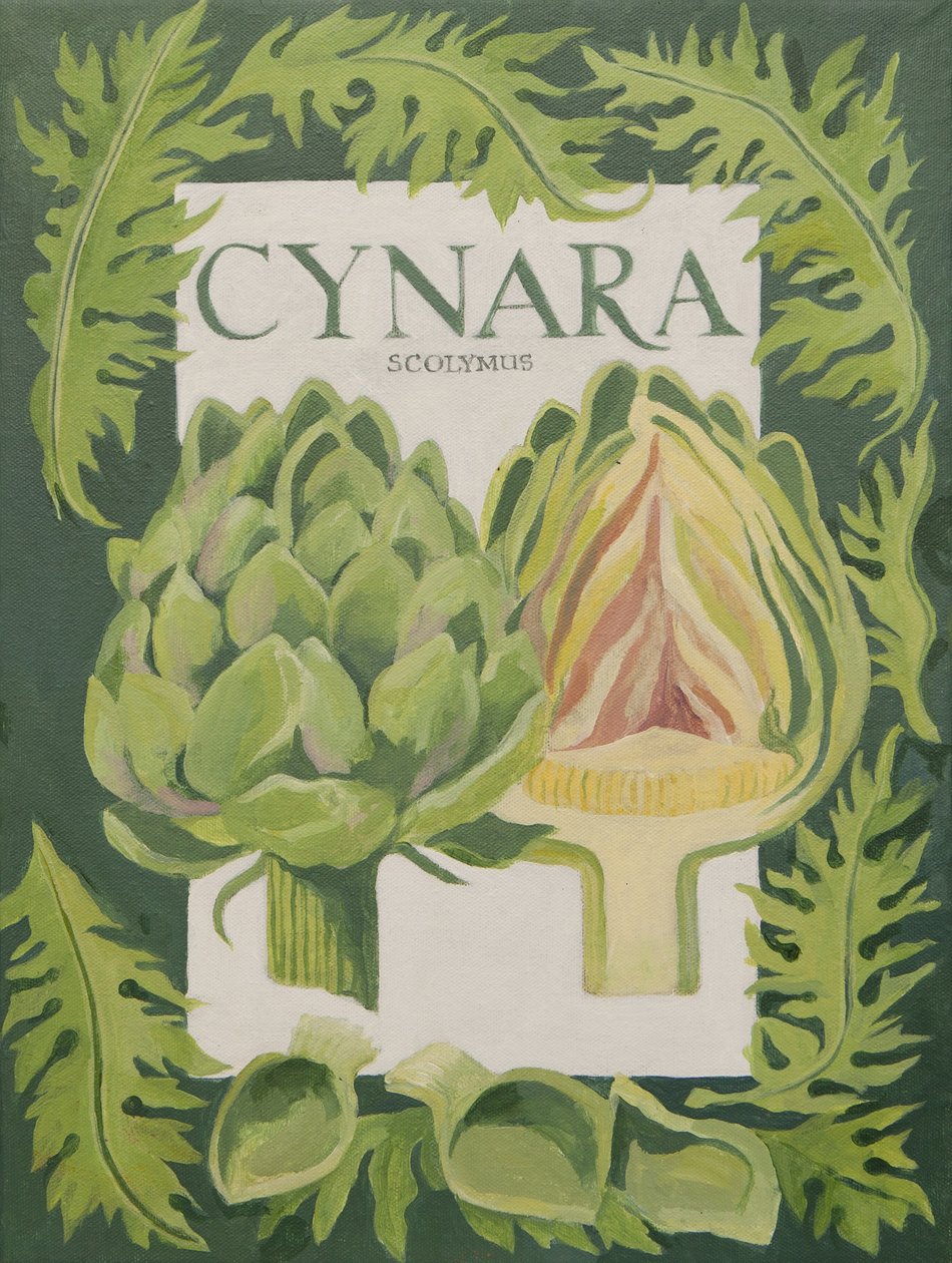 Cynara (carciofo) (acrilico) da Jennifer Abbott