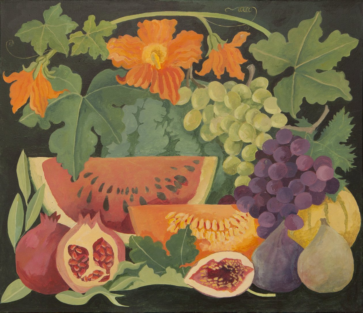 Frutta mista e fiori di melone da Jennifer Abbott