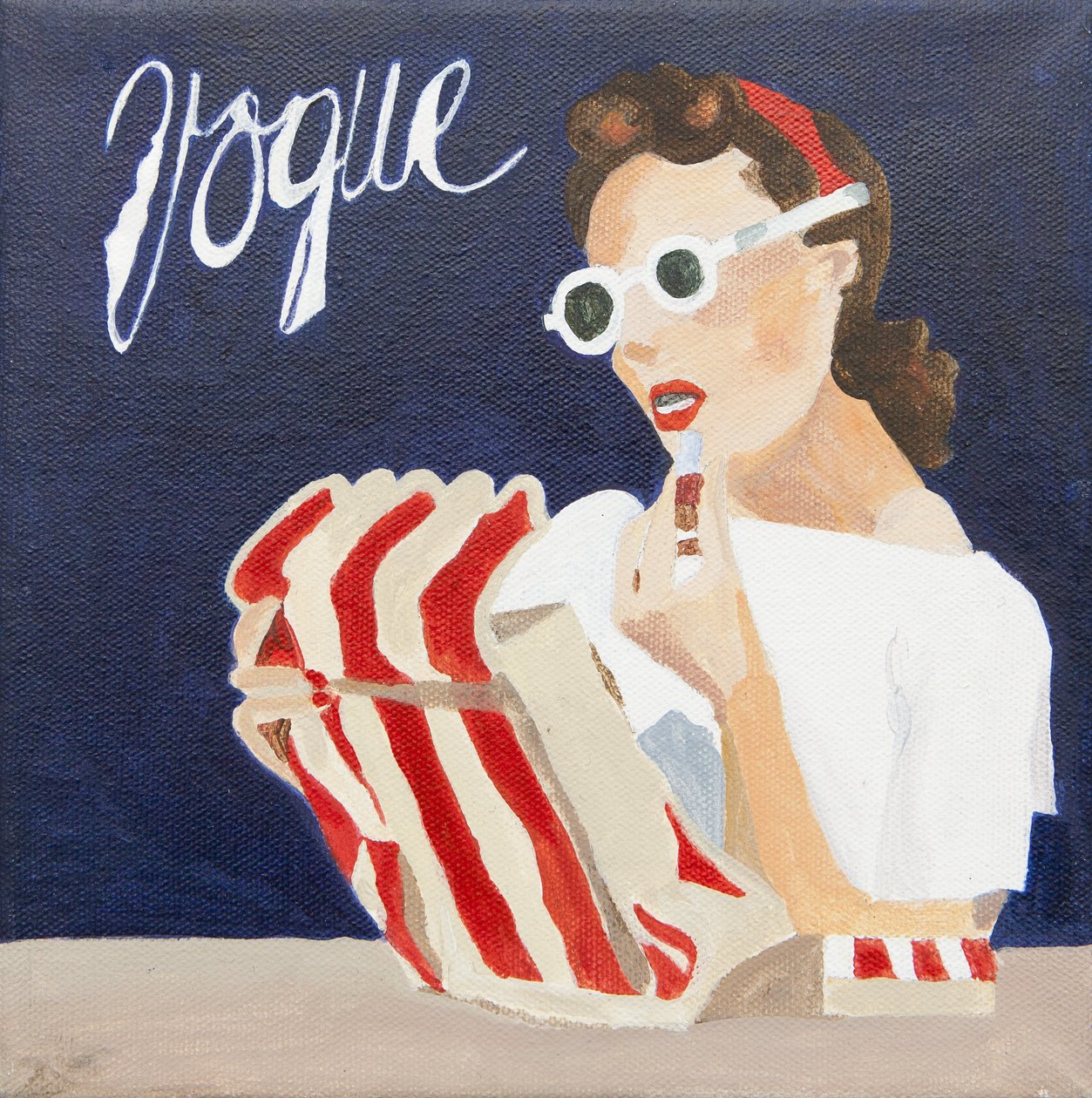 Copertina di Vogue (acrilico) da Jennifer Abbott