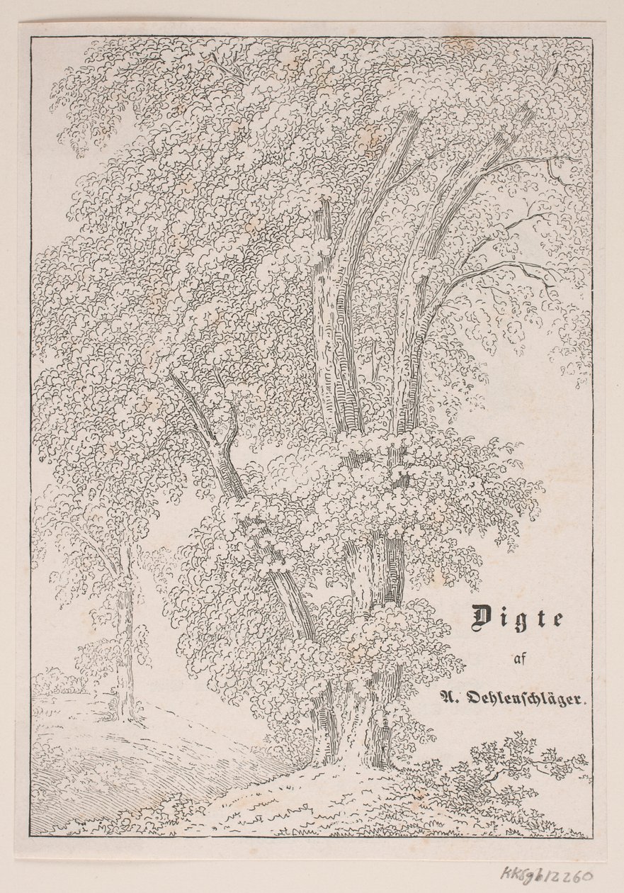 Illustrazione per le poesie di Oehlenschläger in "Gæa" da Jens Peter Lund