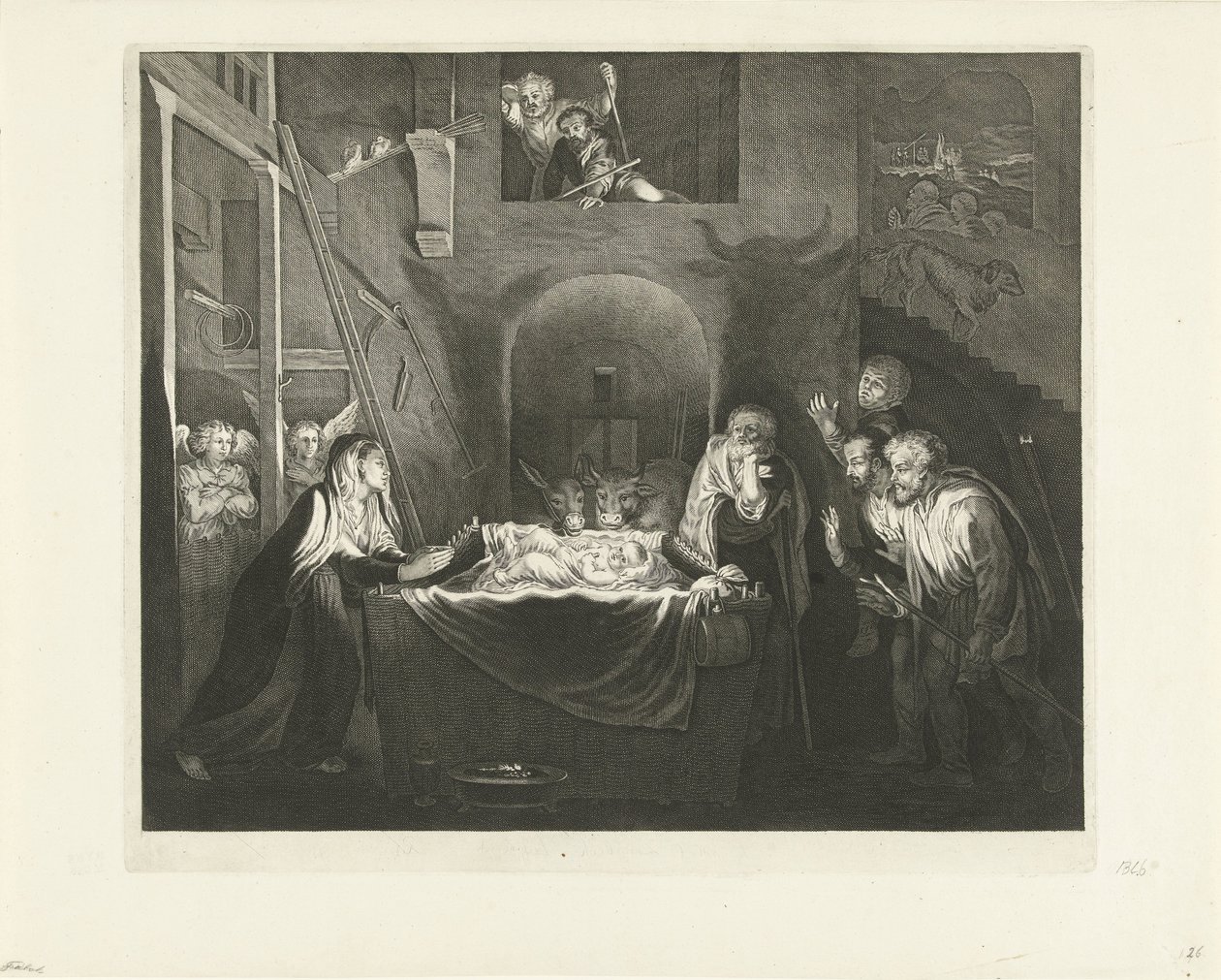 Adorazione dei pastori da Jeremias Falck