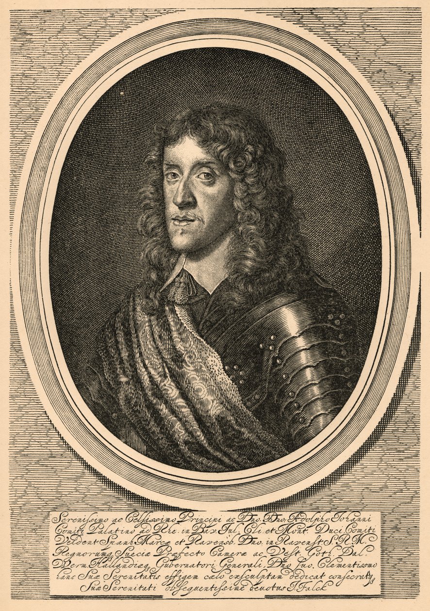 Adolf Johan del Palatinato-Zweibrücken da Jeremias Falck