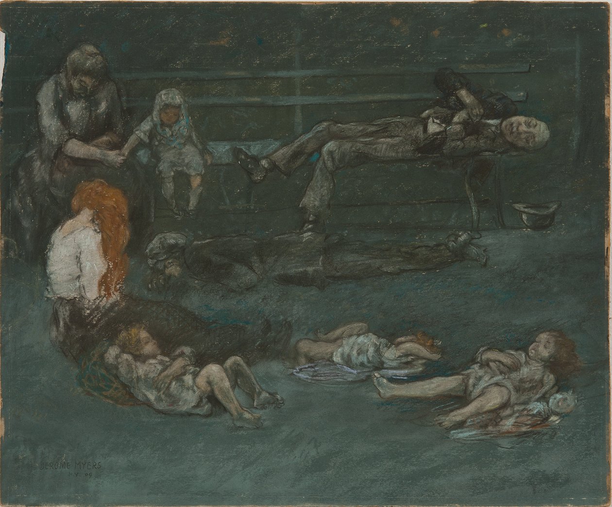 Panchina del parco di notte da Jerome Myers