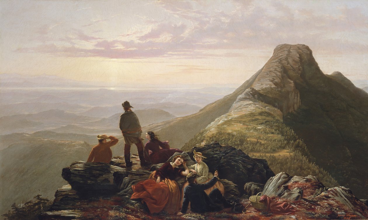 La festa ritardata sul monte Mansfield da Jerome Thompson