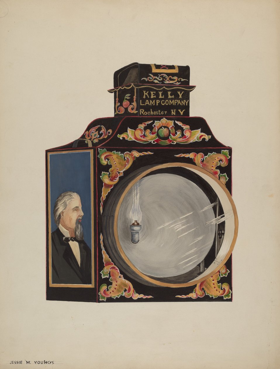 Faro della locomotiva da Jessie M. Youngs
