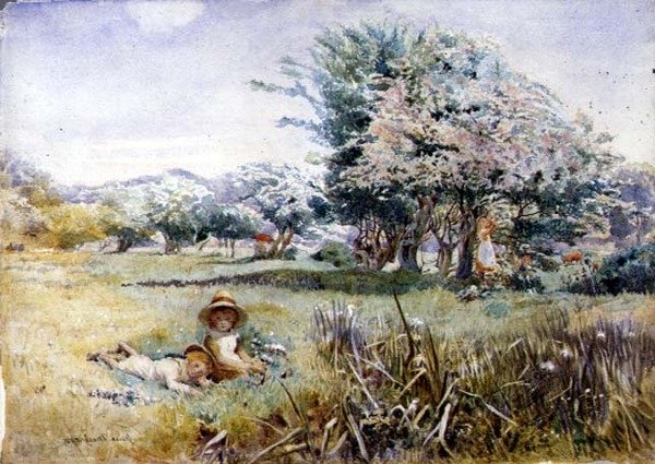 Bambini in un Frutteto da Jessie MacGregor