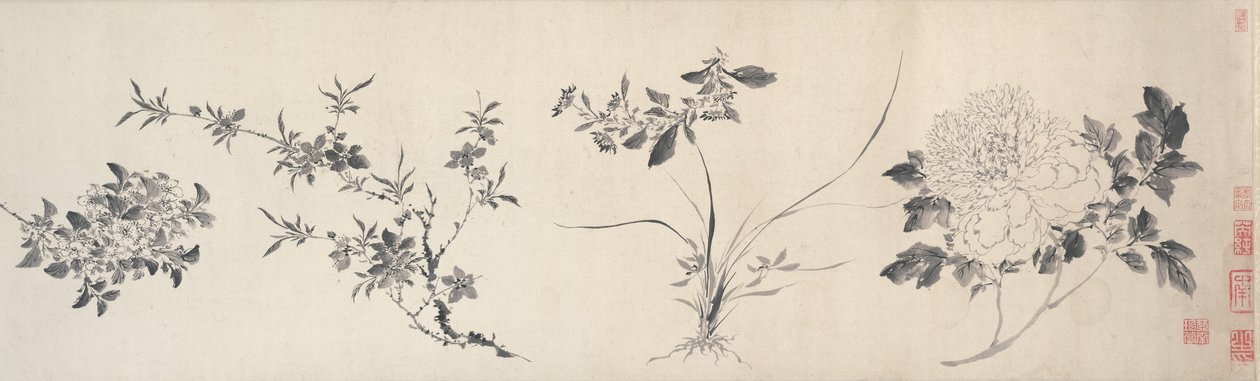 Fiori delle quattro stagioni, dinastia Ming da Jiayan Chen