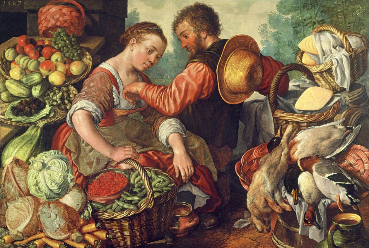 Donna che vende verdure, 1567 da Joachim Beuckelaer
