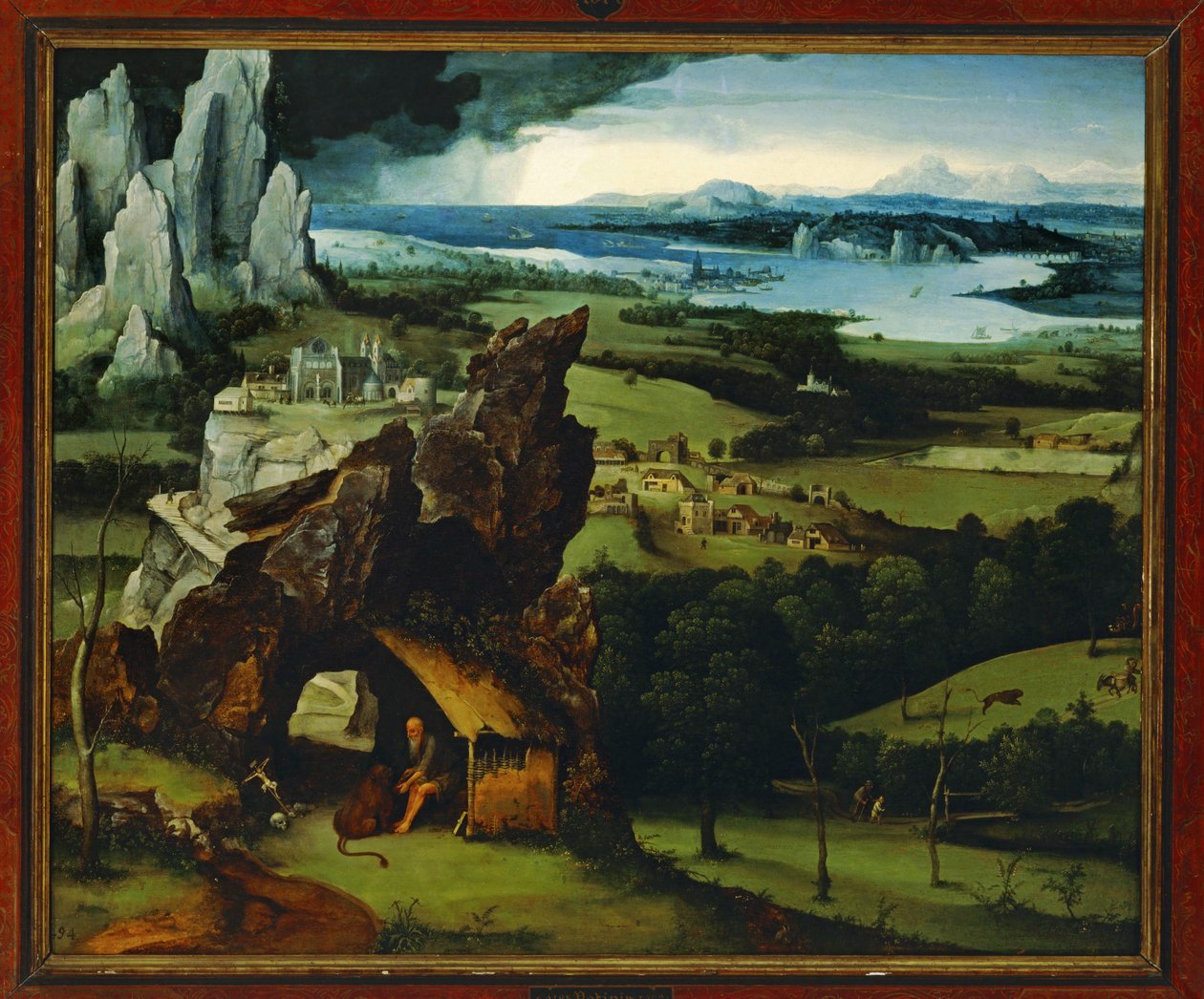 Paesaggio con San Girolamo ... da Joachim Patinir