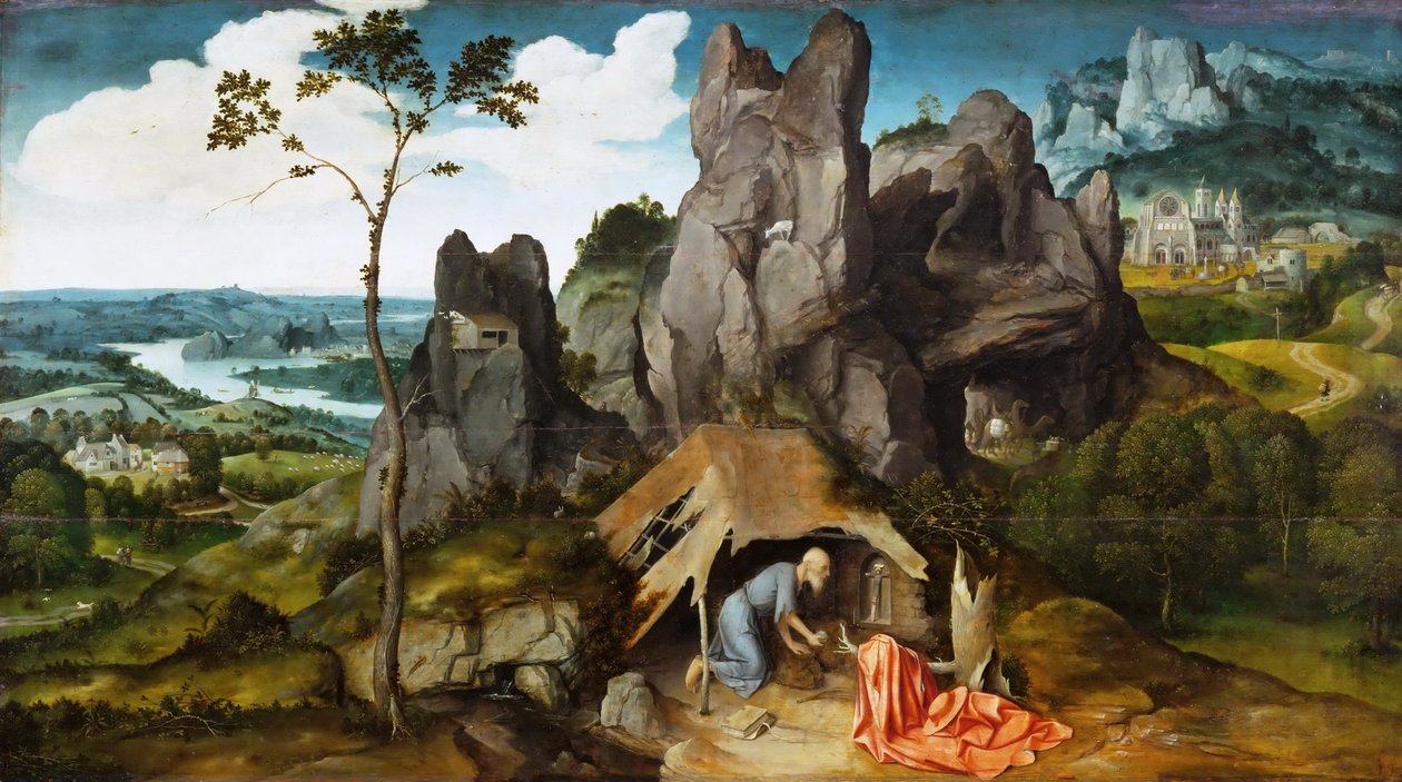 San Girolamo nel deserto da Joachim Patinir