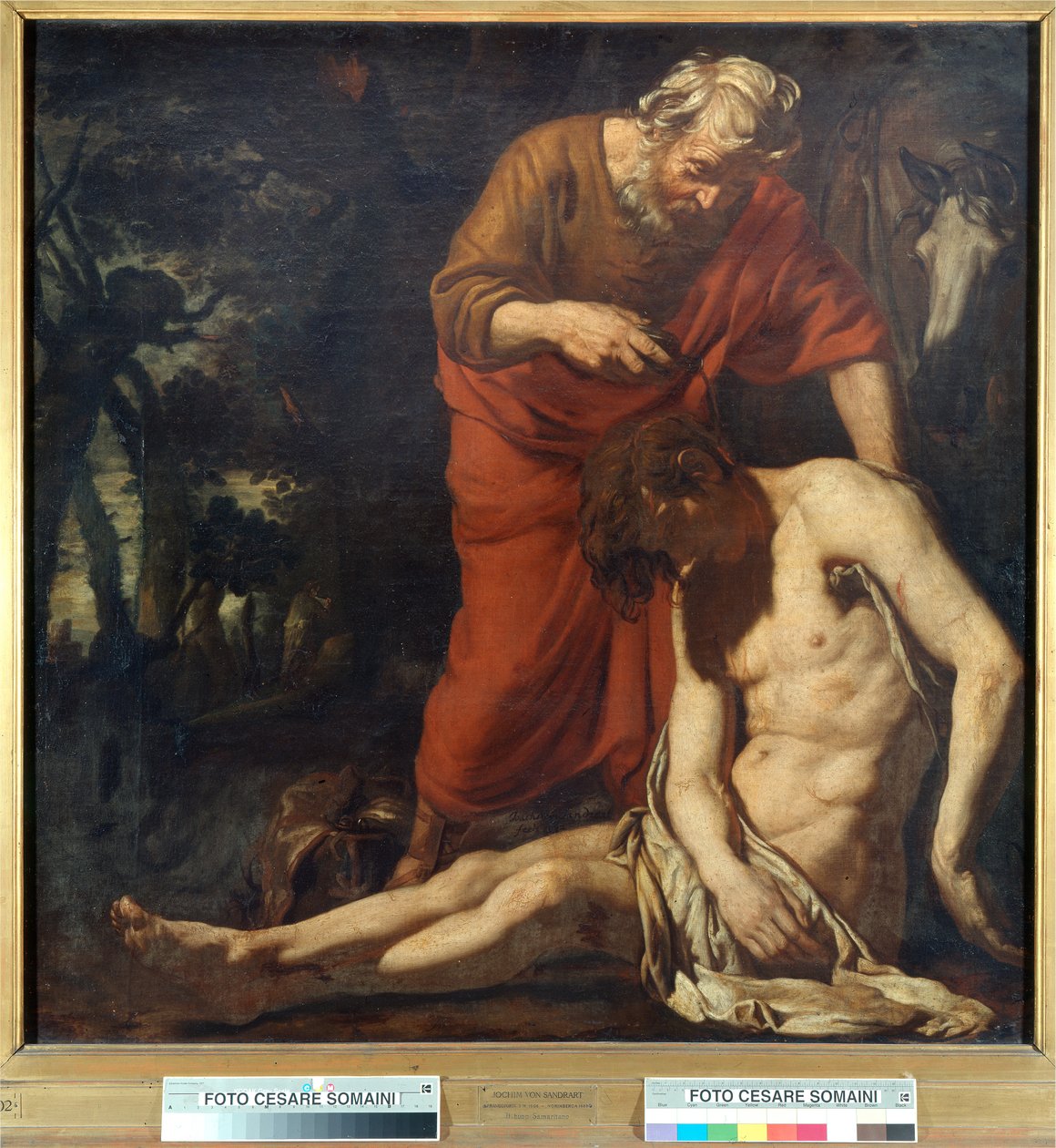 Il buon samaritano da Joachim von Sandrart
