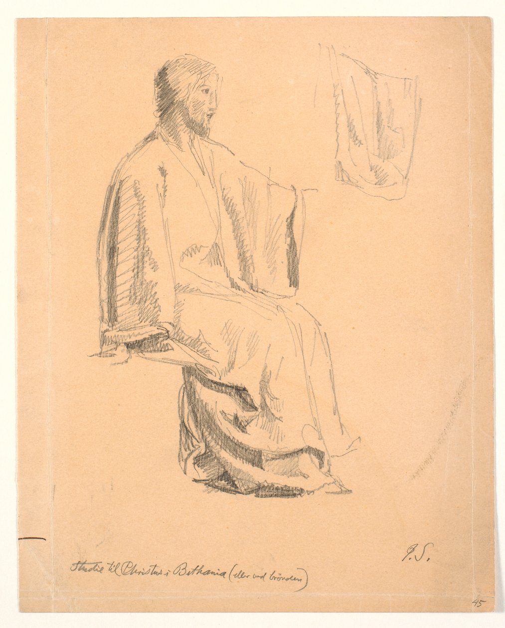 Studio di Cristo seduto da Joakim Frederik Skovgaard