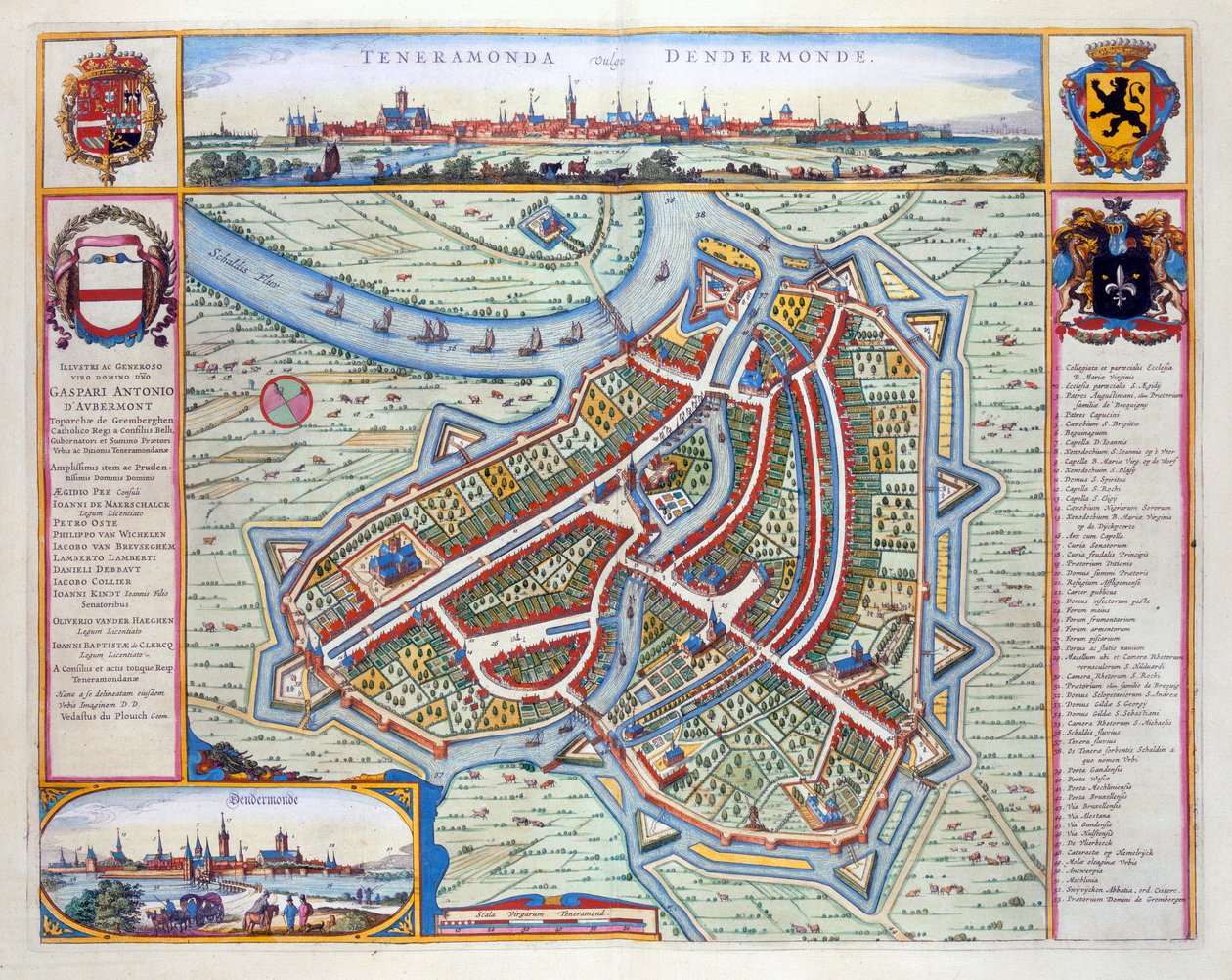 Dendermonde, 1649 da Joan Blaeu