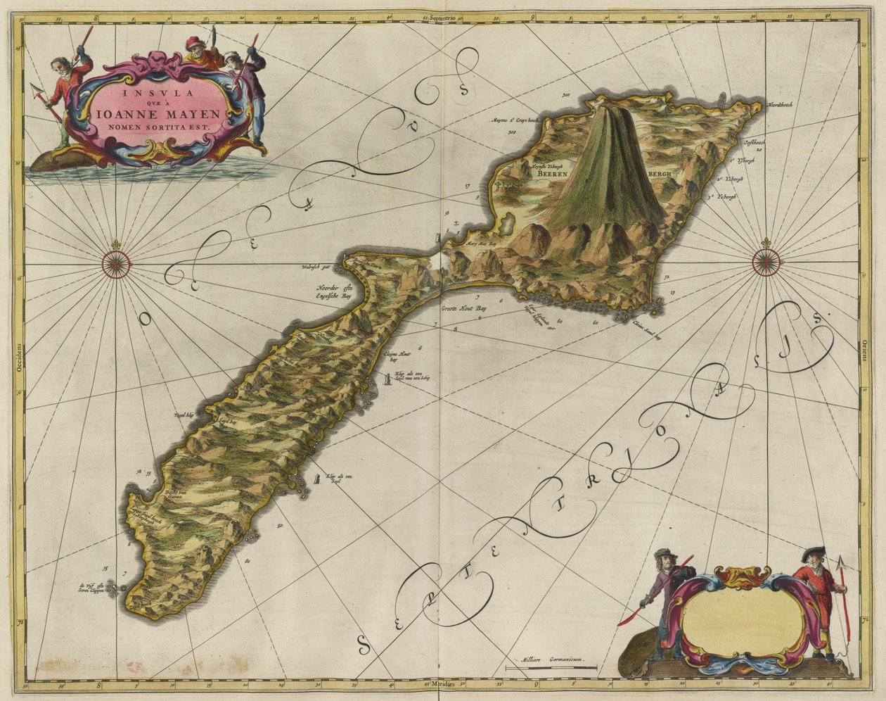 Insula Qvæ Ioanne Mayen nomen sortita est da Joan Blaeu