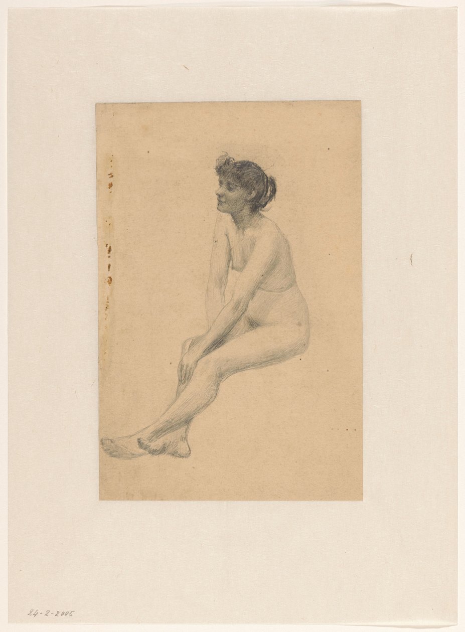 Nudo femminile seduto da Joan Berg