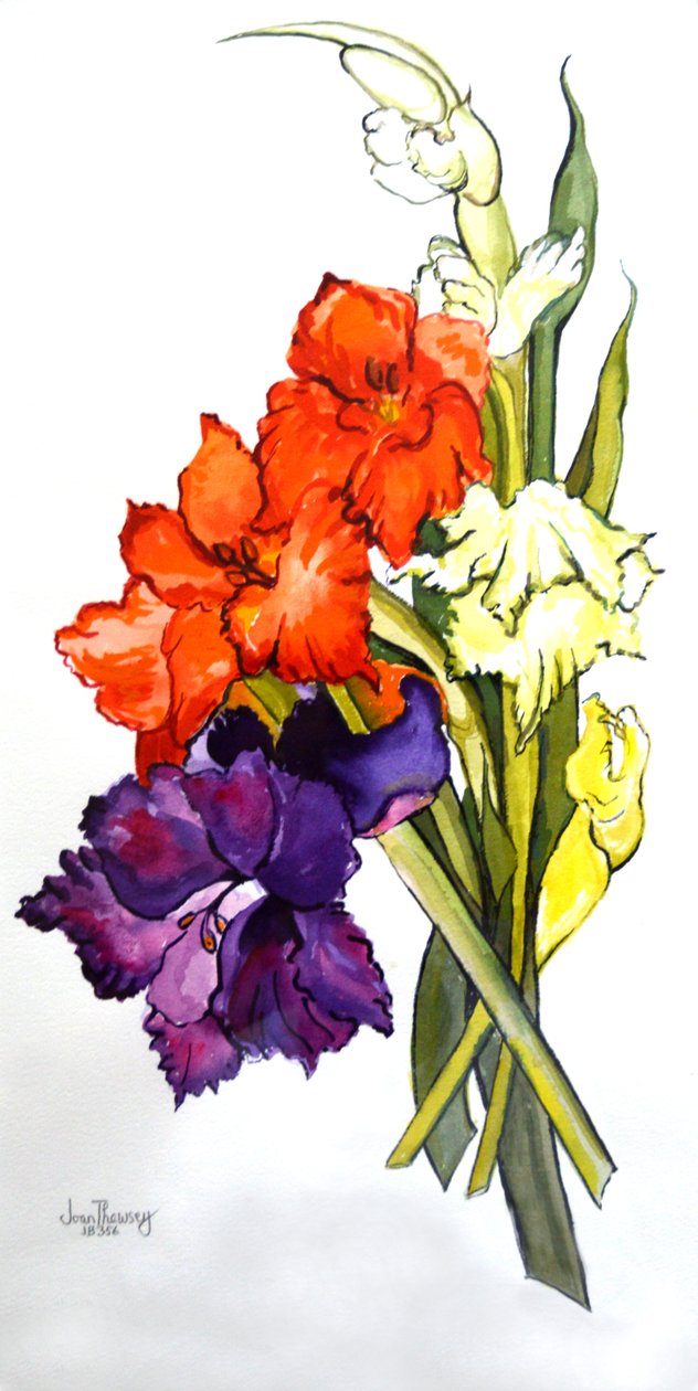 Gladioli, 2011 da Joan Thewsey