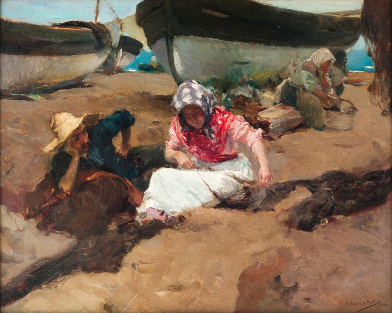 Riparare la rete da Joaquin Sorolla y Bastida