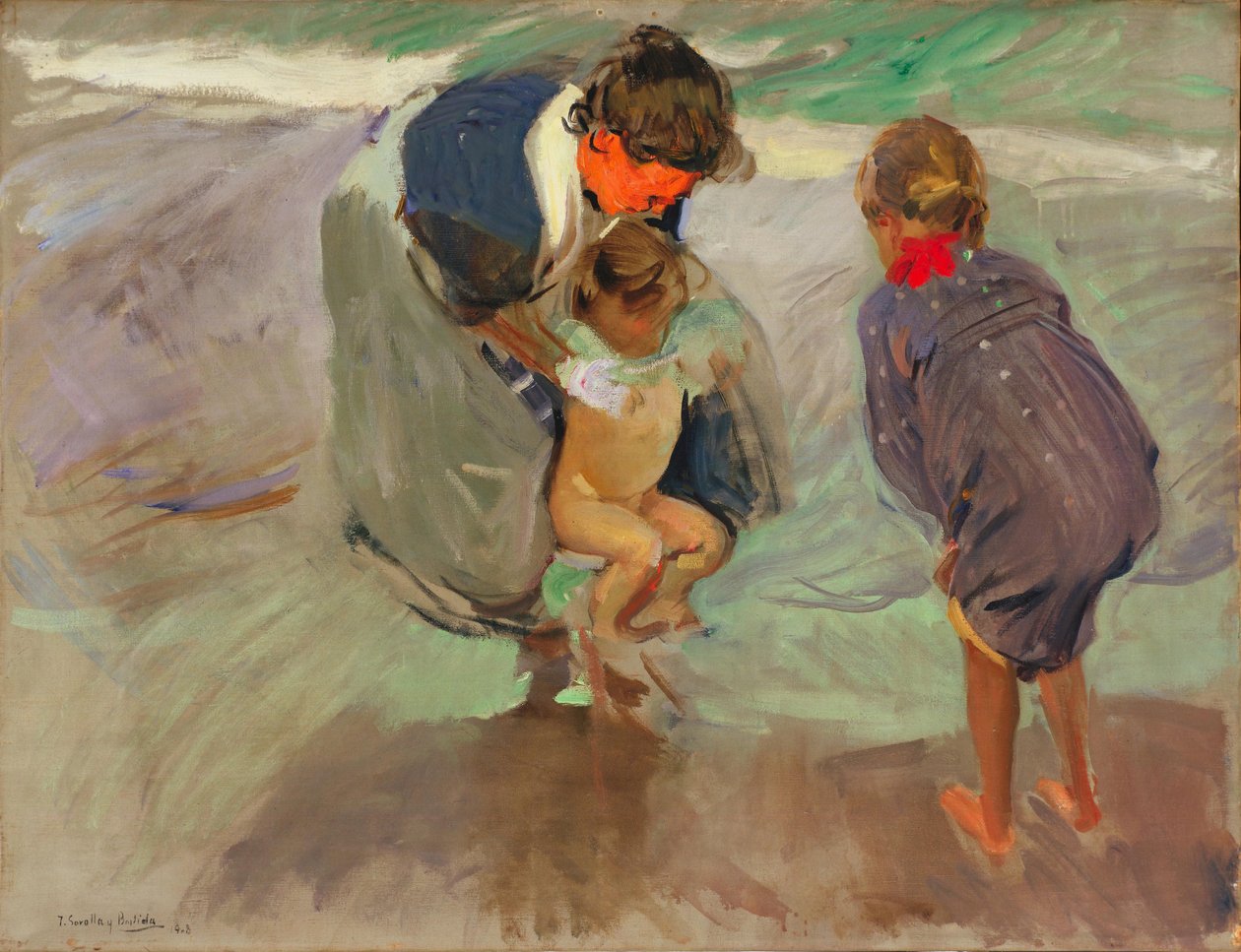 Sulla spiaggia da Joaquín Sorolla