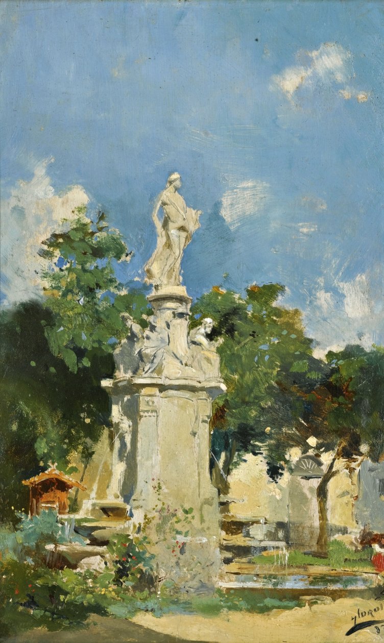 La Fontana di Apollo, Madrid da Joaquín Sorolla