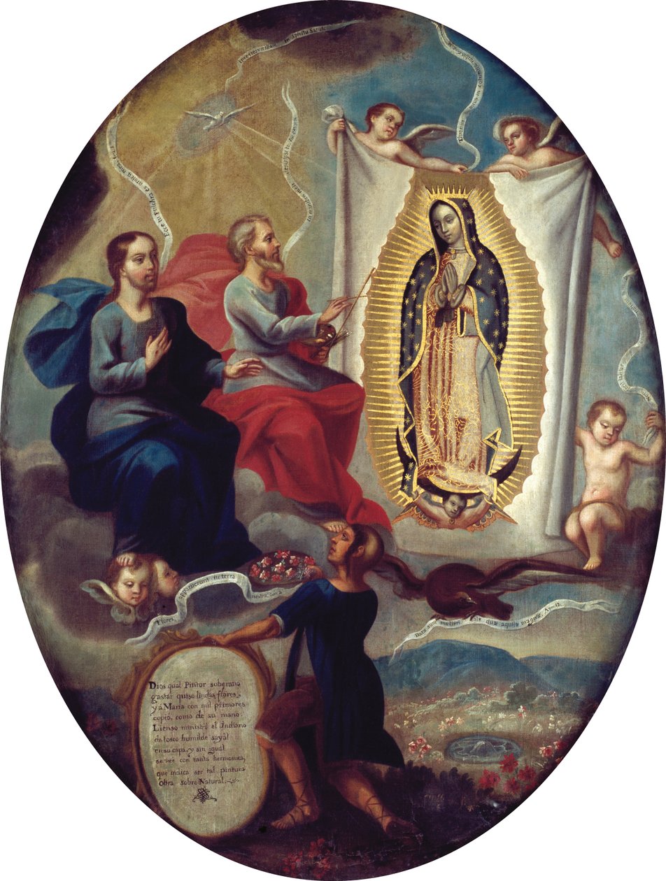 Il Padre Eterno che dipinge la Vergine di Guadalupe da Joaquín Villegas
