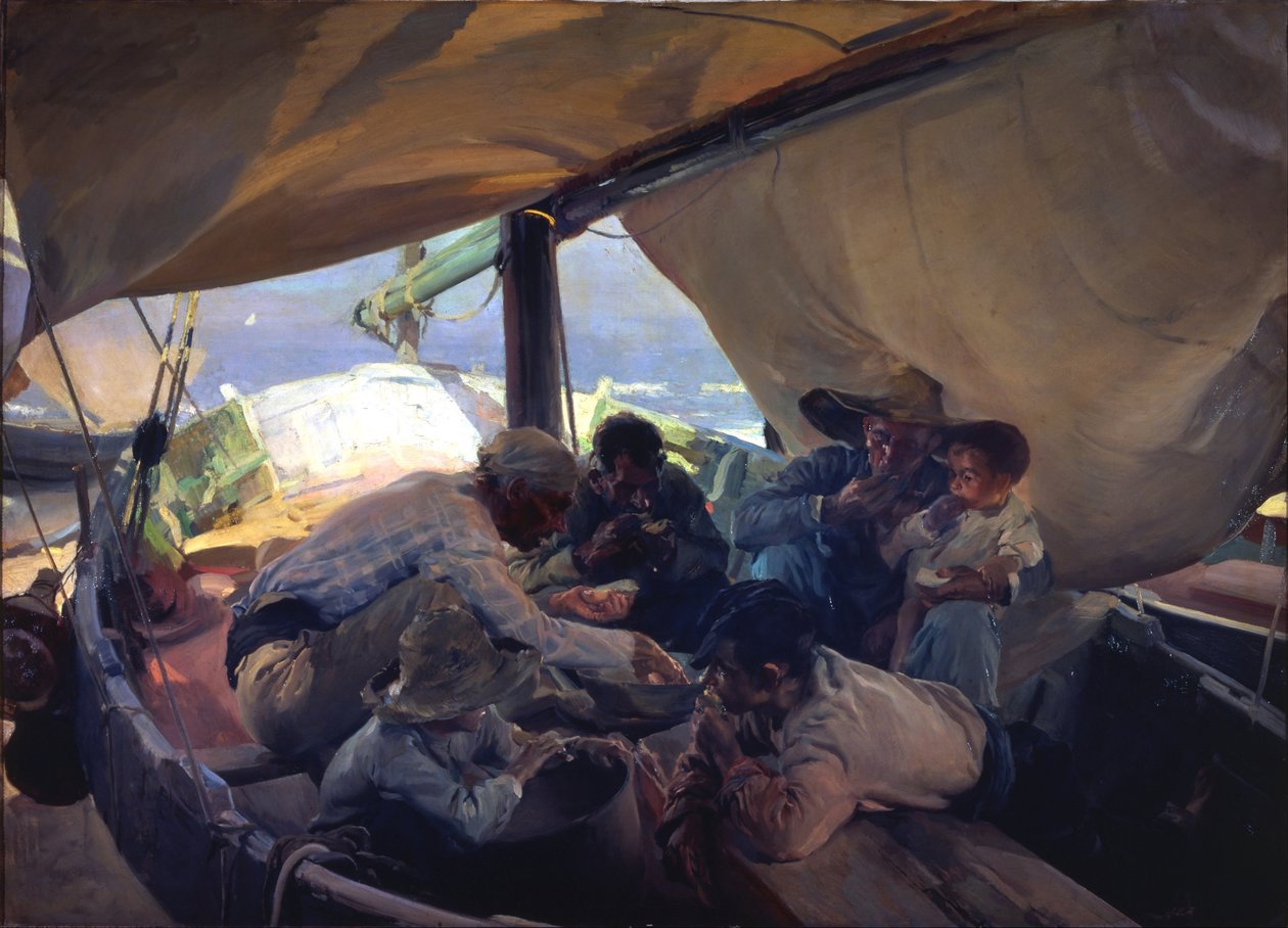 Pranzo sulla barca da Joaquín Sorolla