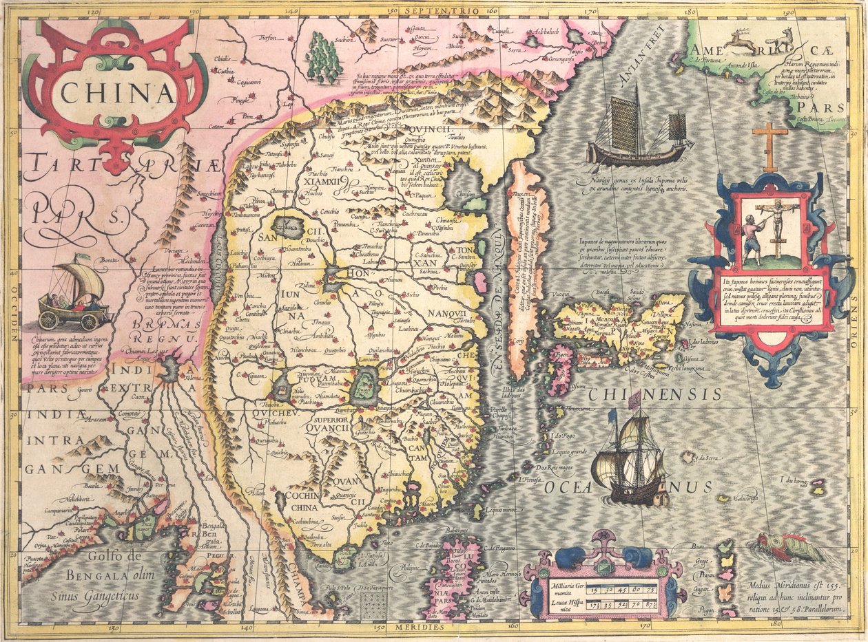 Cina, c.1607 da Jodocus Hondius