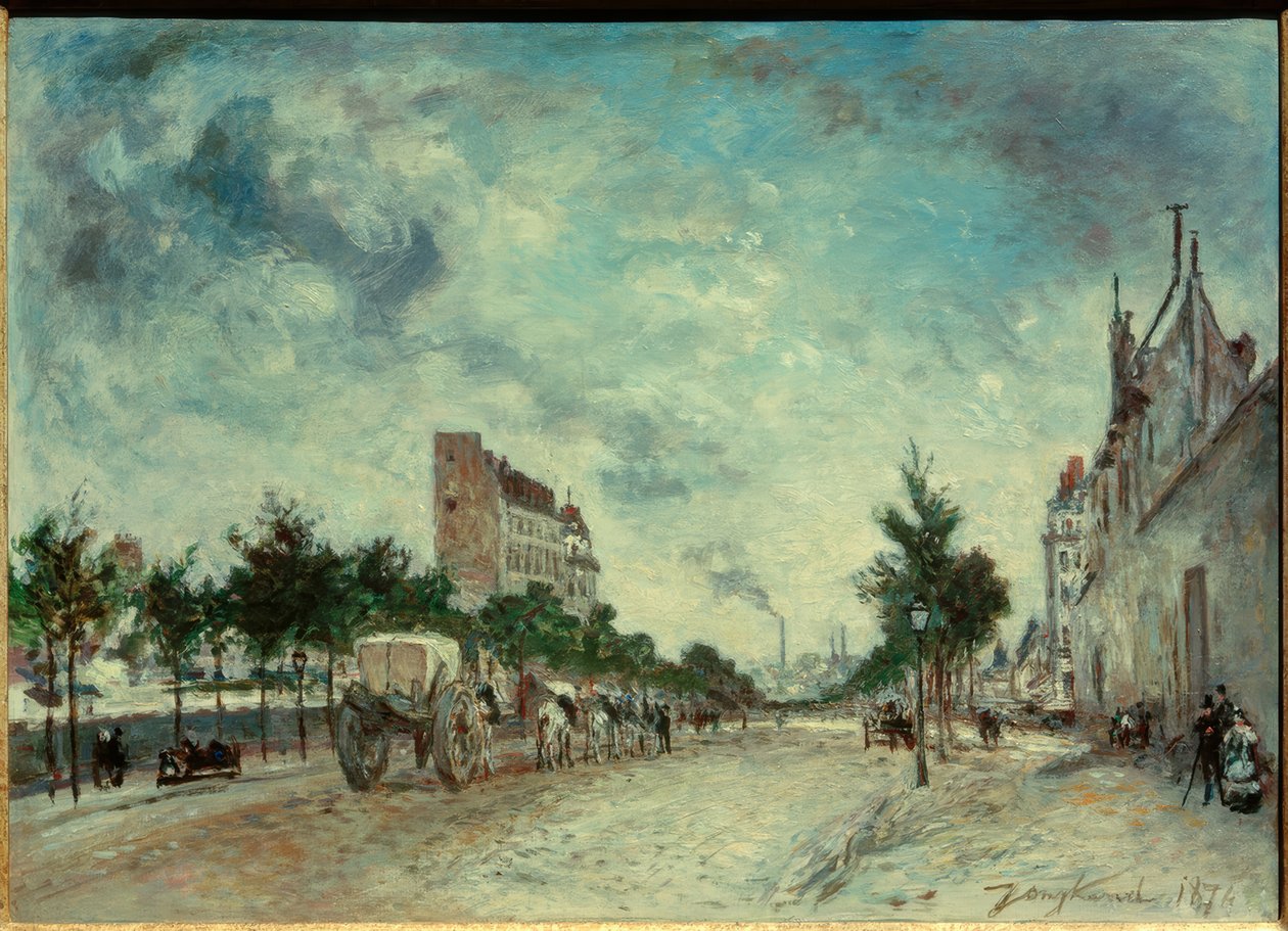 Boulevard de Port-Royal a Parigi da Johan Barthold Jongkind