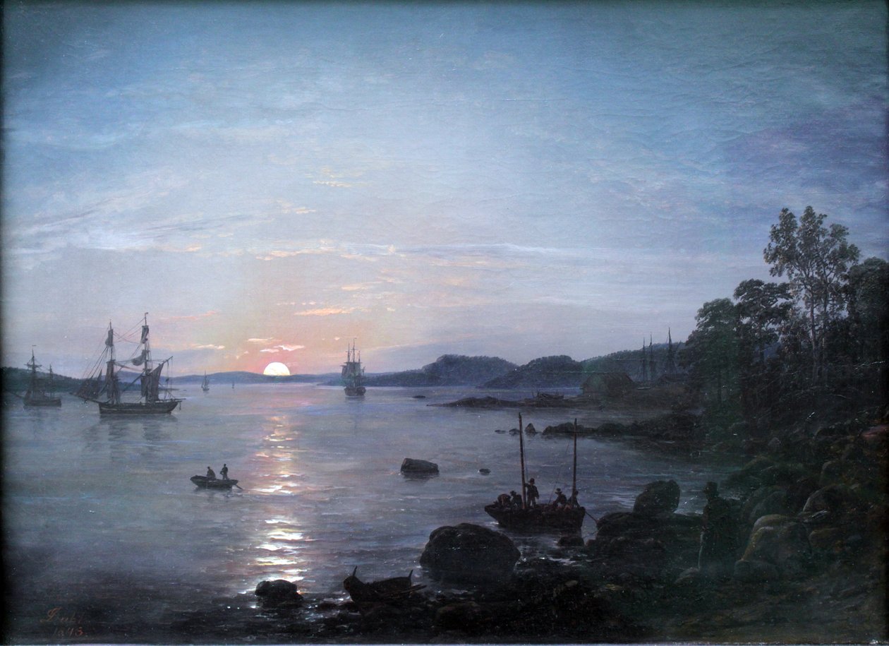 Fiordo presso Holmestrand da Johan Christian Dahl