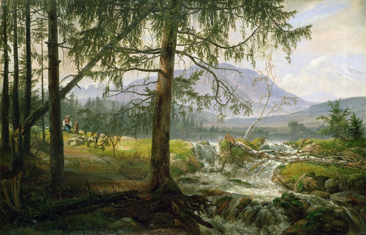 Paesaggio del nord, 1822 da Johan Christian Dahl