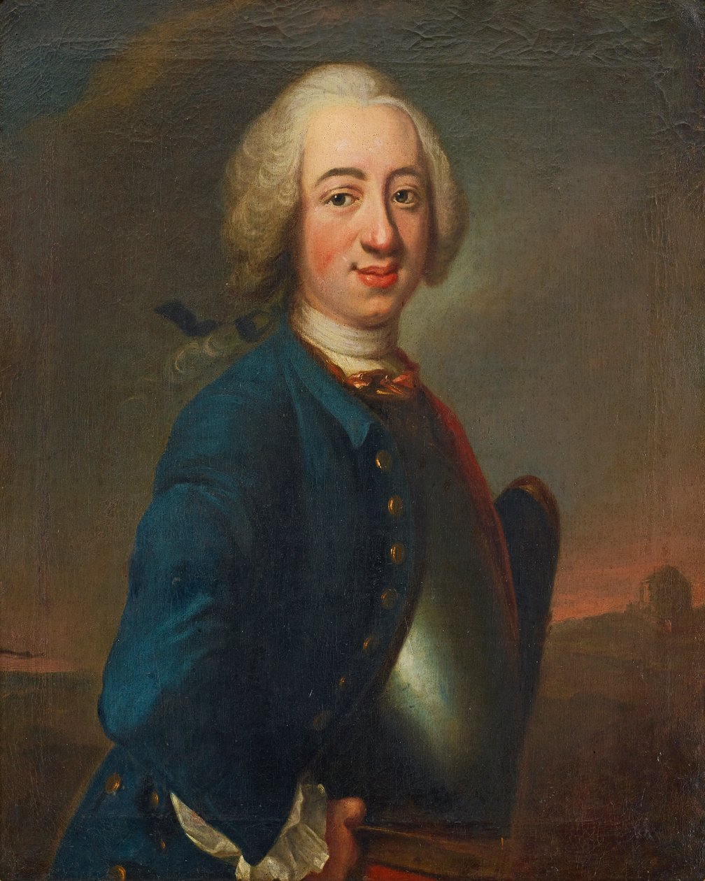 Johan Henrik Scheffel (1690–1781). Ritratto di un giovane ufficiale da Johan Henrik Scheffel