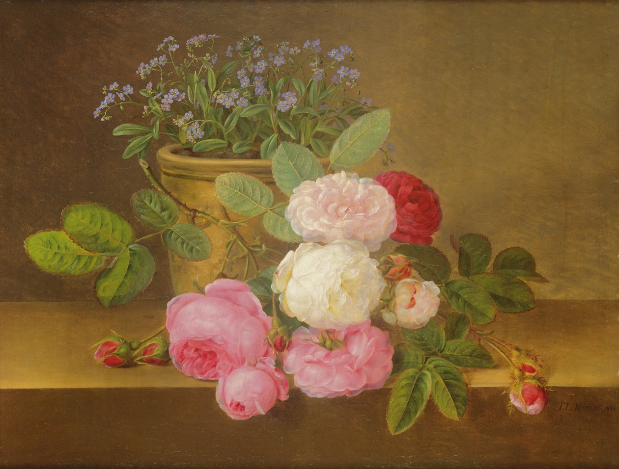 Natura morta di fiori da Johan Laurents Jensen