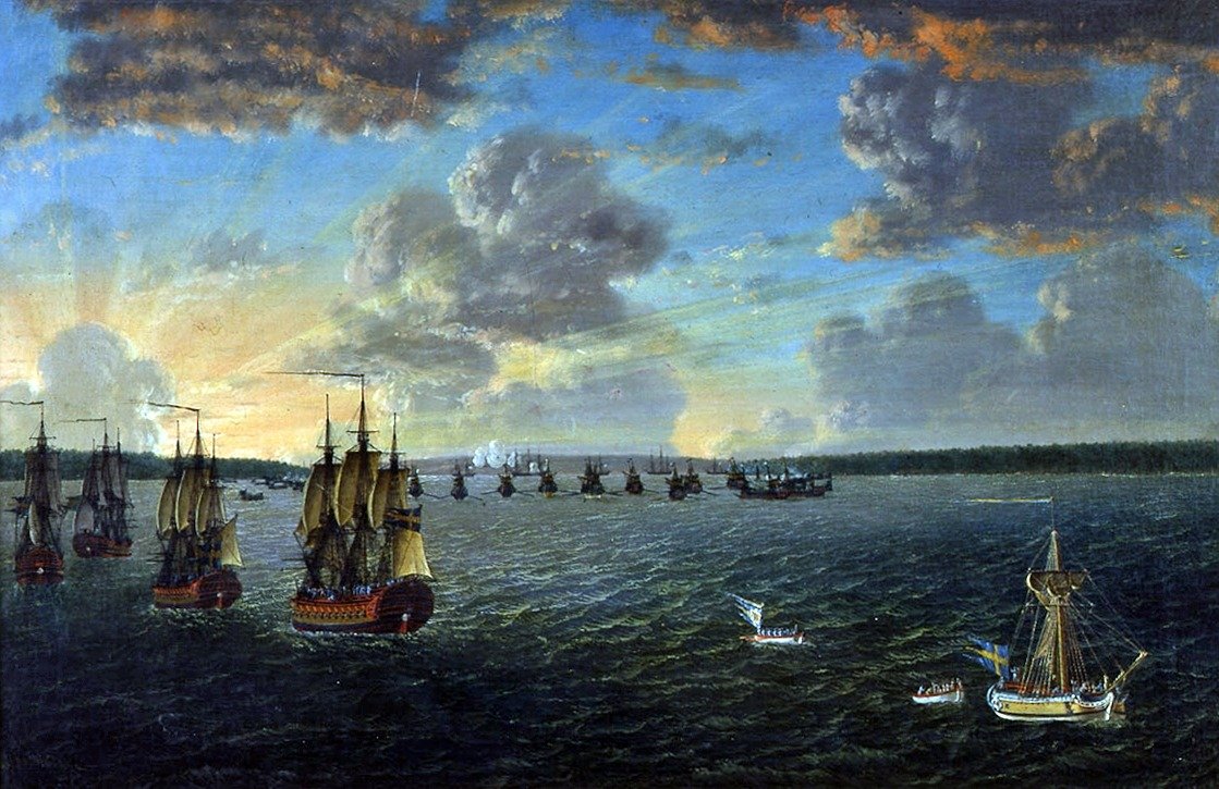 Inseglingen nella baia di Viborg 15.6 1790 da Johan Tietrich Schoultz