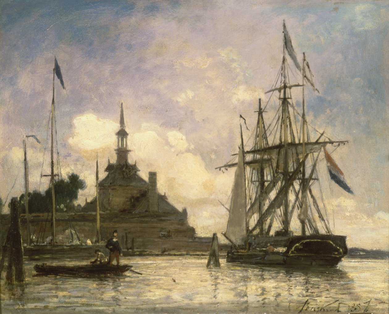 Porto di Rotterdam da Johan Barthold Jongkind