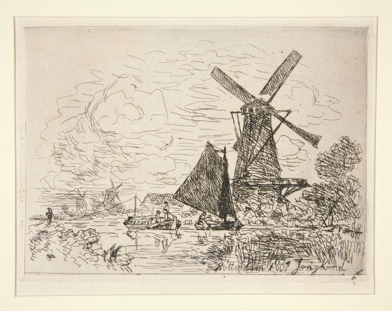 Mulini in Olanda da Johan Barthold Jongkind