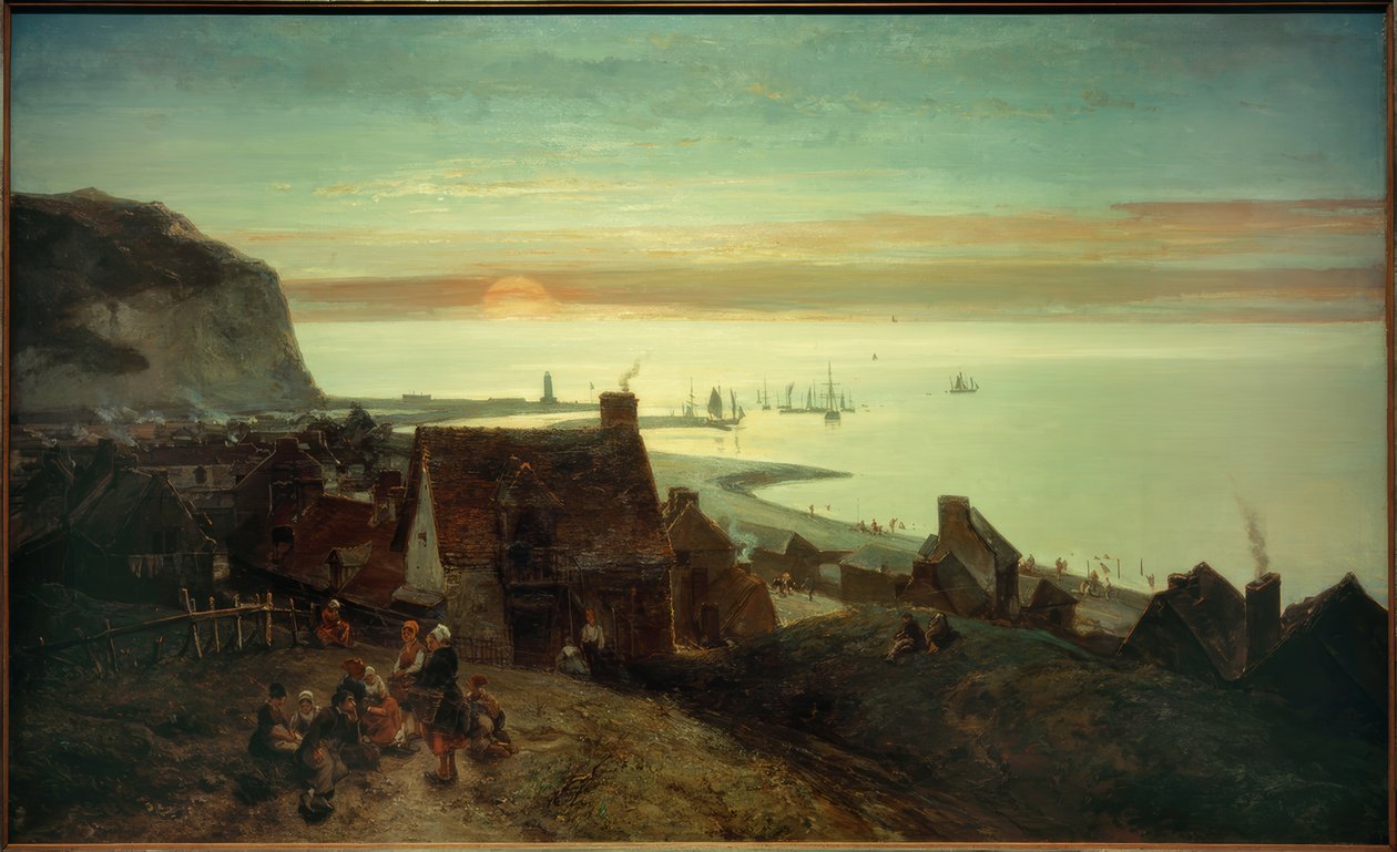 Tramonto a St. Valéry-en-Caux da Johan Barthold Jongkind