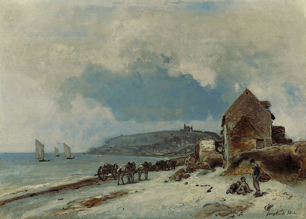 La spiaggia di Sainte-Adresse da Johan Barthold Jongkind