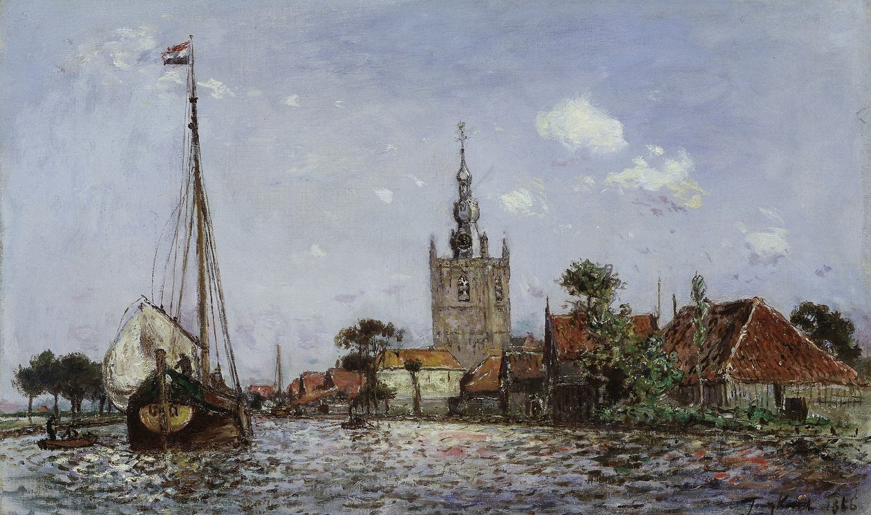La chiesa di Overschie da Johan Barthold Jongkind
