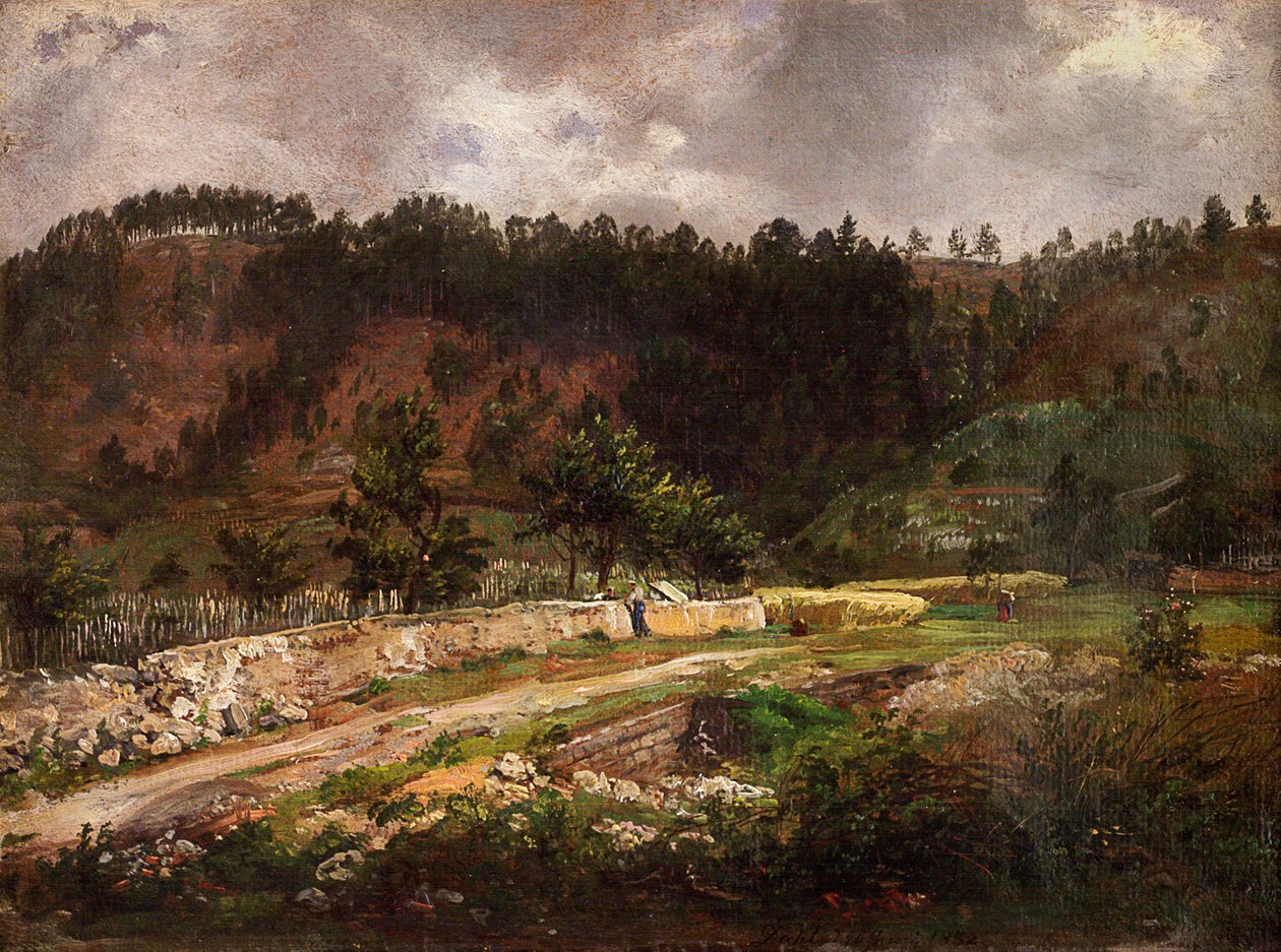 Strada vicino a Pillnitz da Johan Christian Dahl