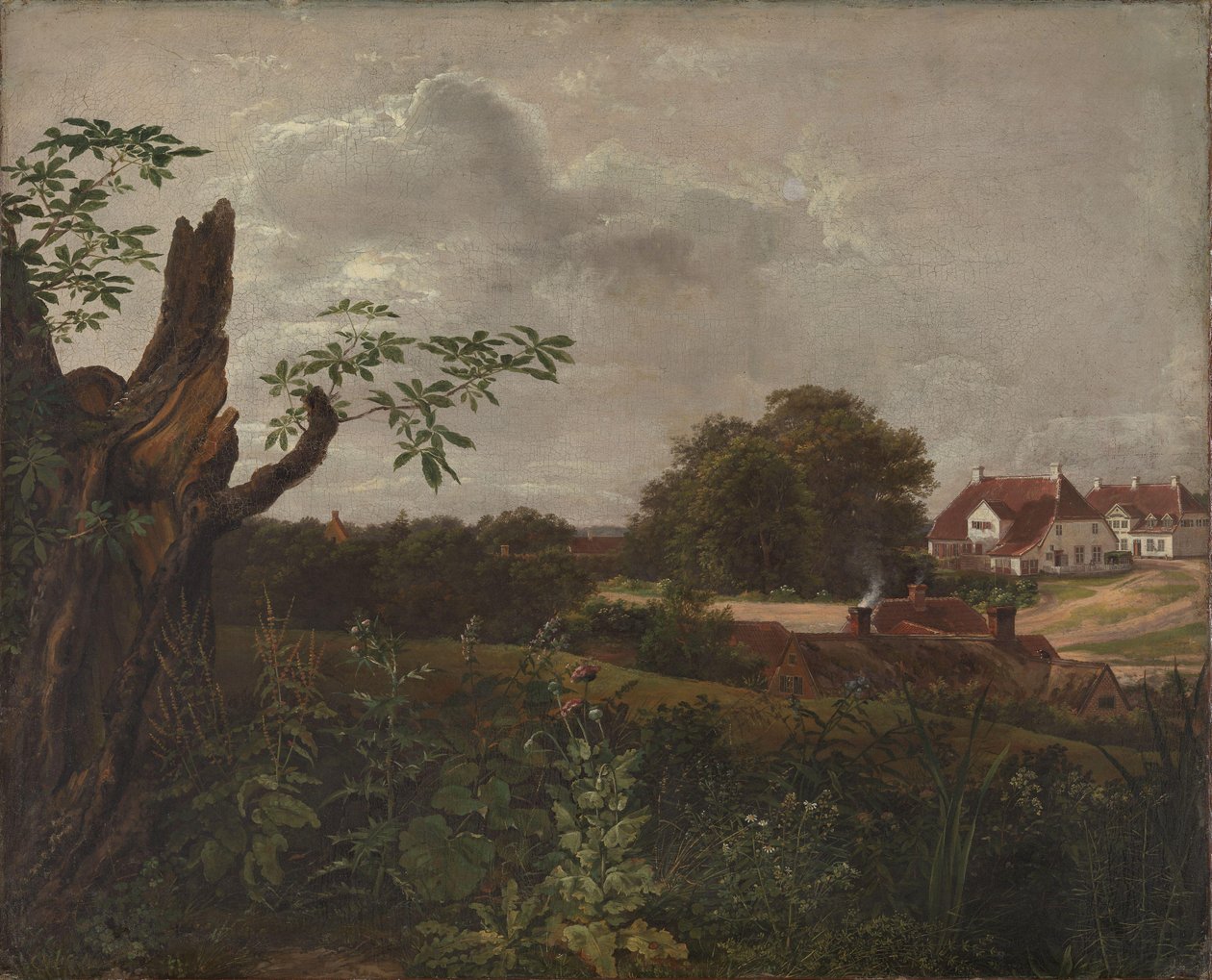La grande locanda di Fredensborg da Johan Christian Dahl