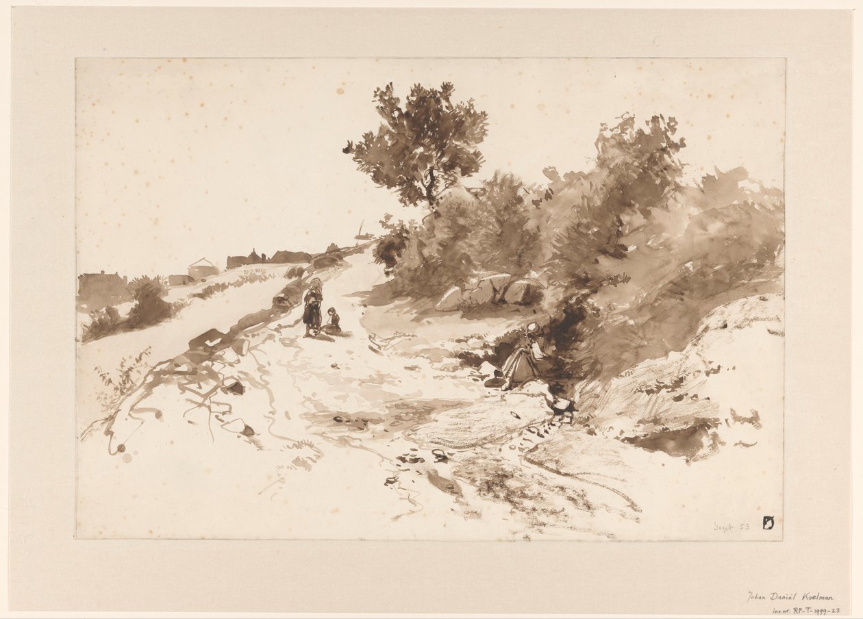 Paesaggio collinare in Francia da Johan Daniël Koelman