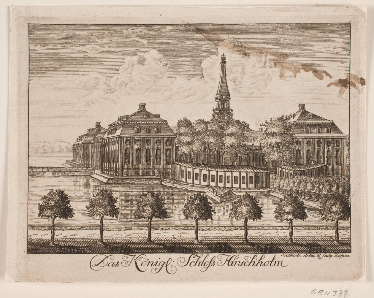 Castello di Hørsholm da Johan Herman Thiele