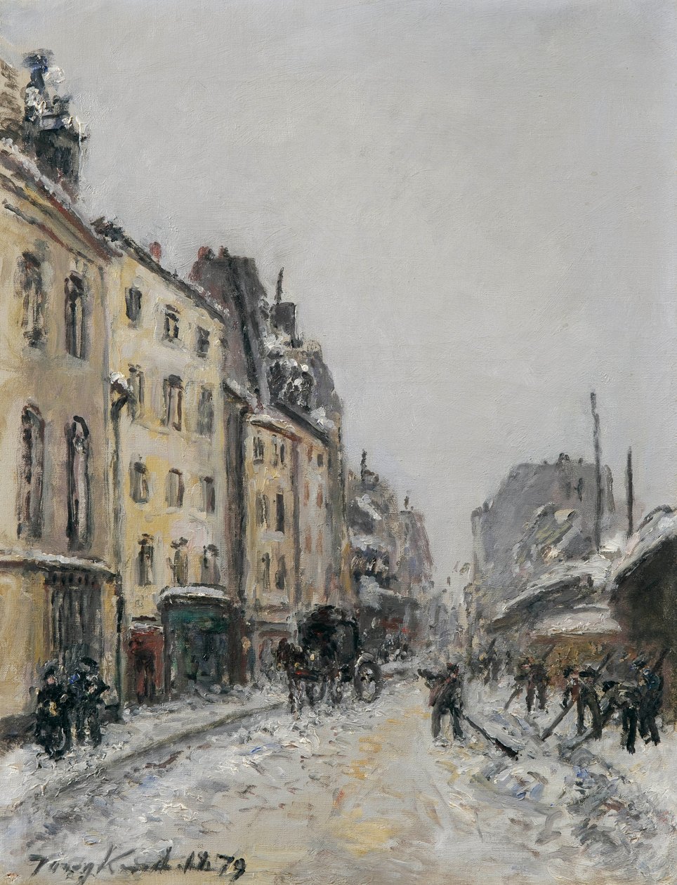 Rue du Faubourg-Saint-Jacques a Parigi da Johan Jongkind