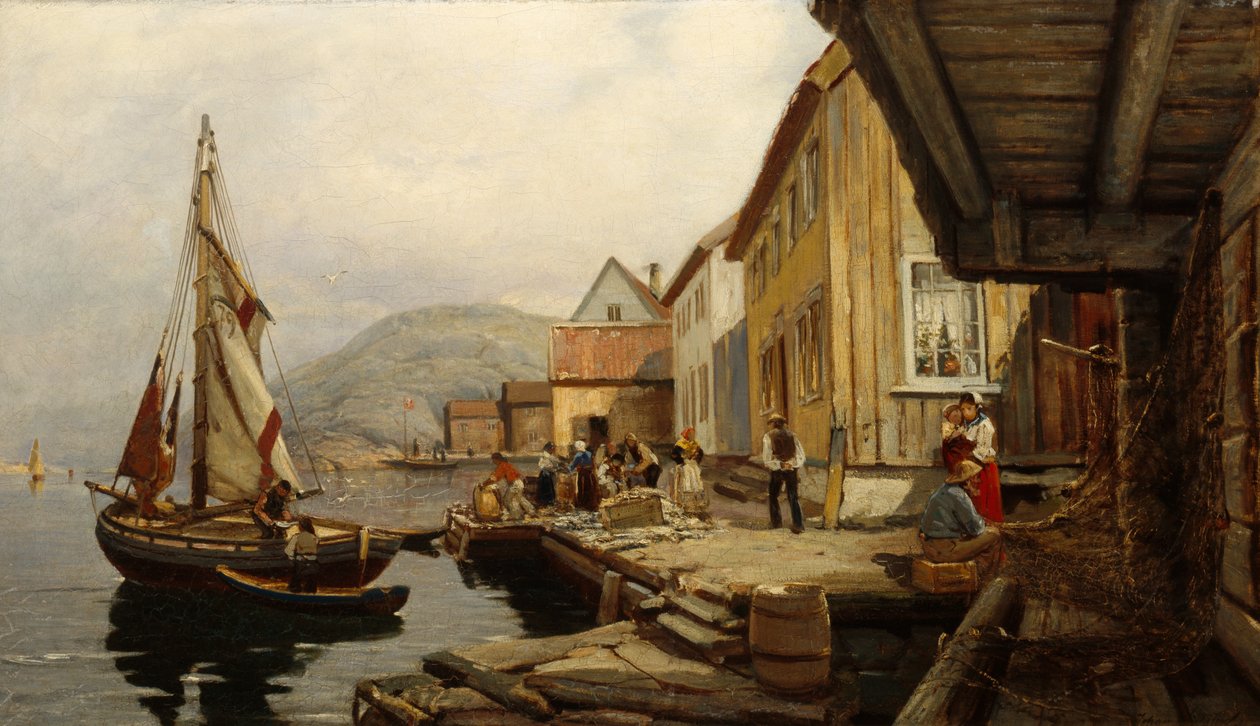 Paesaggio da Svinør da Johan Nielssen