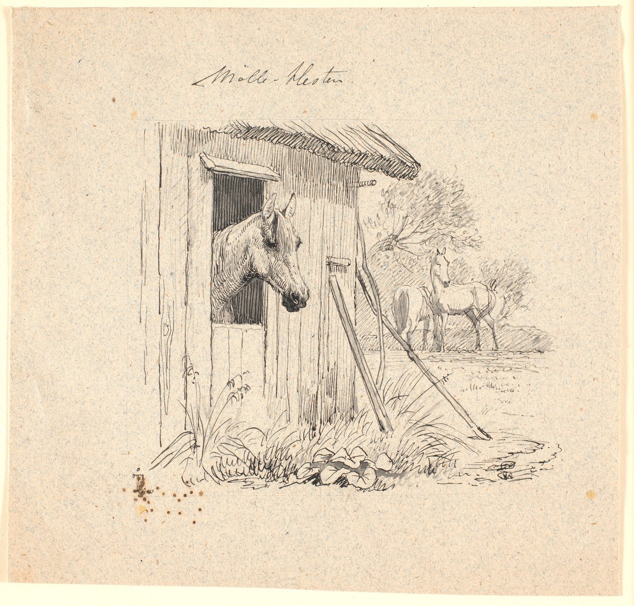 Il cavallo del mulino da Johan Thomas Lundbye