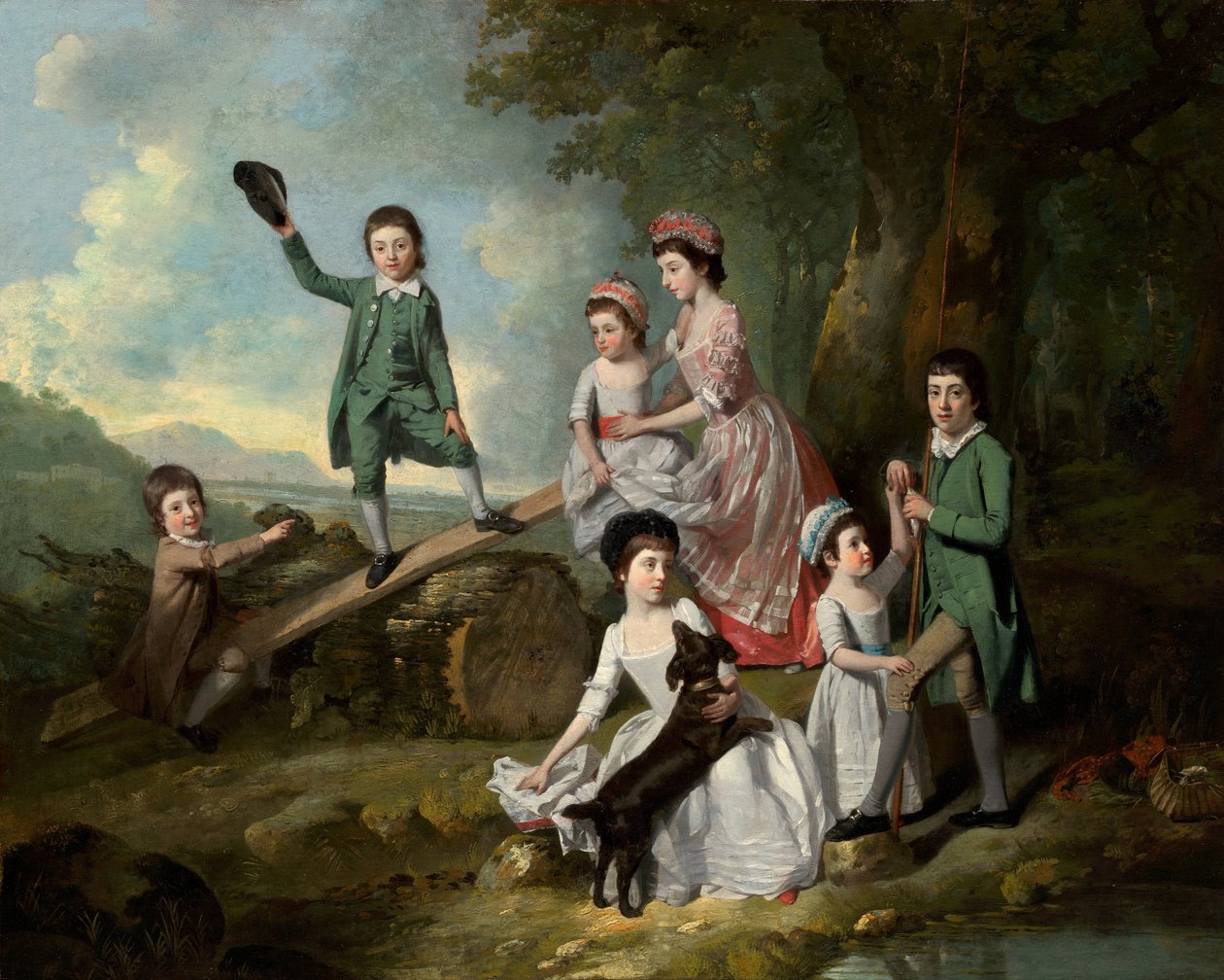 I bambini Lavie, c. 1770 da Johan Zoffany