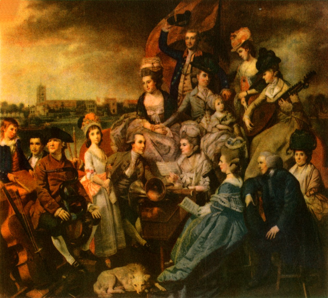La Famiglia Sharp, 1779-1781, 1942 da Johan Zoffany
