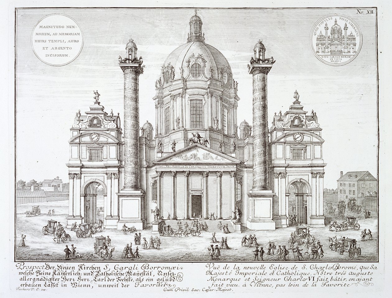 Chiesa di San Carlo Borromeo, Vienna, da 