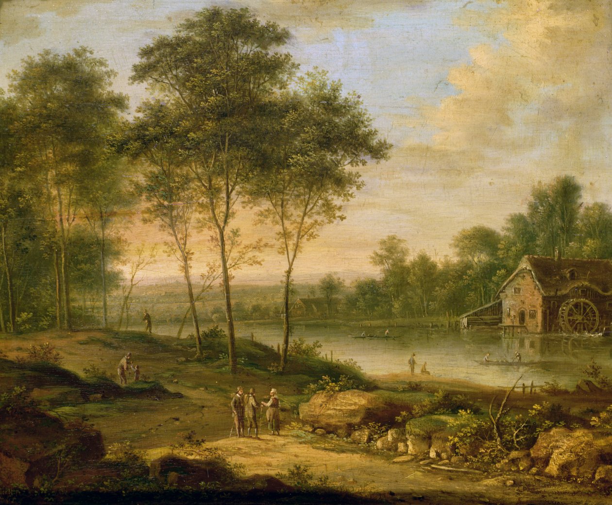 Paesaggio con mulino da Johann Christian Vollerdt or Vollaert