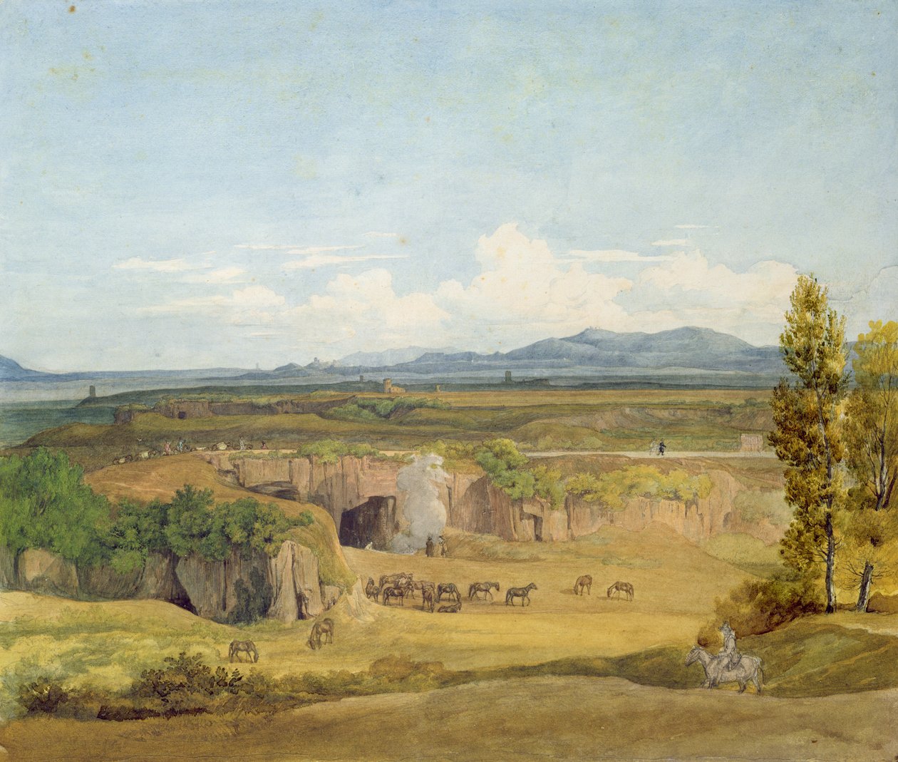 Veduta della Campagna Romana da Johann Christoph Erhard